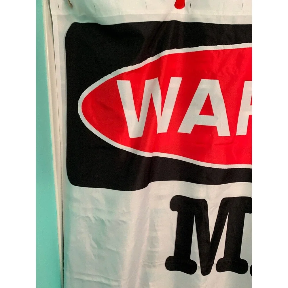 CafePress May Contain Vodka Shower Curtain (769898806) Open Pkg FS Bnfts Charity